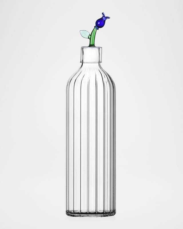 Botanica Blue Flower Optical Bottle, 33.8 oz